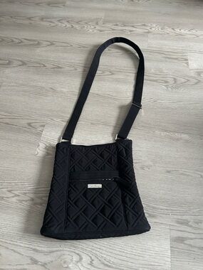 Vera Bradley Black Quilted Crossbody Shoulder Bag
